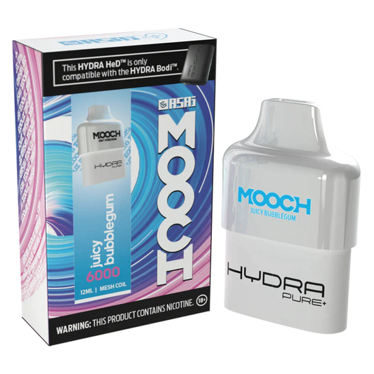 MOOCH HYDRA HeDs Disposable 6000 Puffs 5% Nic Salts (Without Battery Pack)